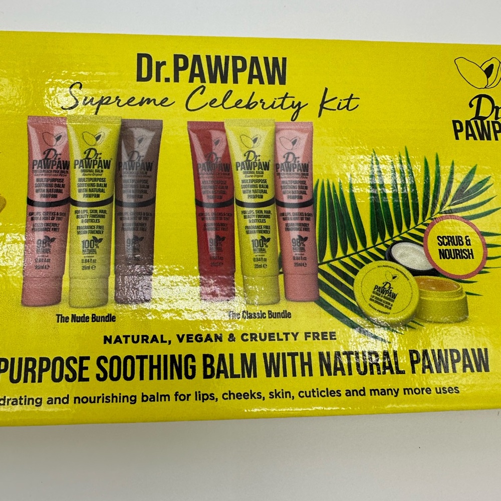 Dr. PawPaw Supreme Celebrity Kit - SIX .84 fl oz tubes + SCRUB - Picture 2 of 8